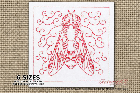 Horsefly: A Redwork Review for Holiday Collections