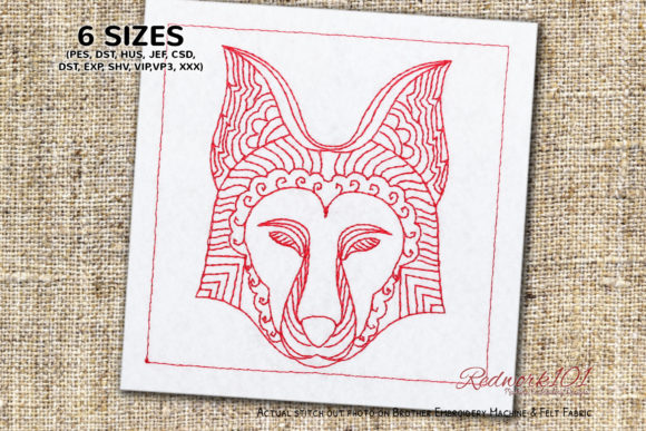 Review: Zentangle Patterned Wolf Head for Holiday Crafts