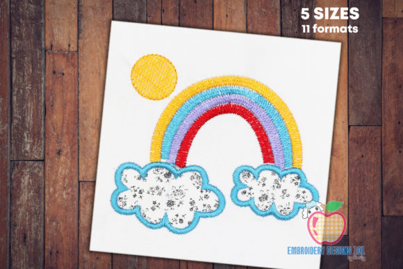 Reviewing Colorful Rainbow with Clouds for Gifts