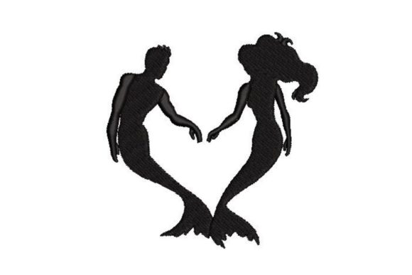 Reviewing Silhouettes of a Mermaid and a Merman for Boutique Sweatshirts