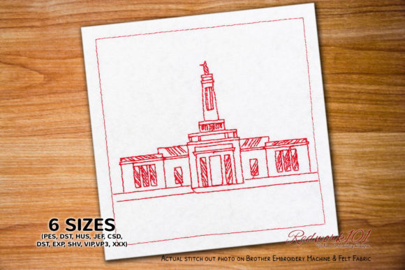 Reviewing the Indianapolis Indiana Temple Embroidery Design