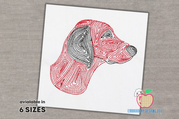 Weimaraner Dog Face: A Holiday Embroidery Review